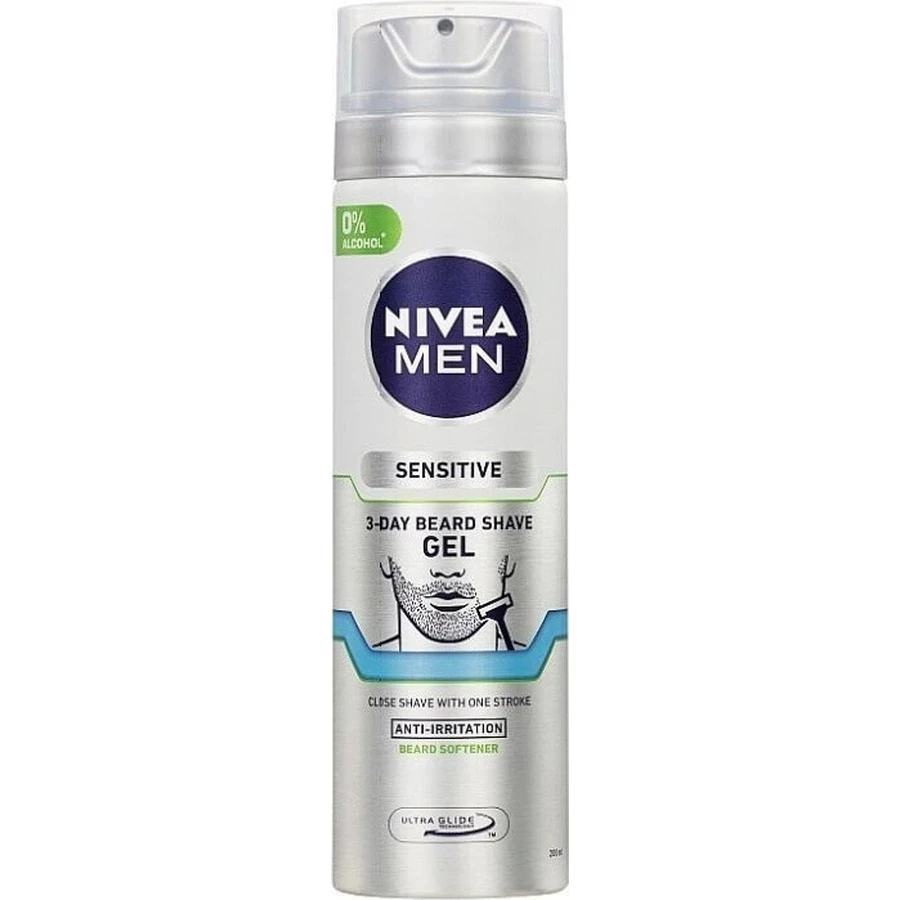 NIVEA Men Sensitive Гель для бритья для щетины 1×200 мл, гель для бритья: цены и характеристики