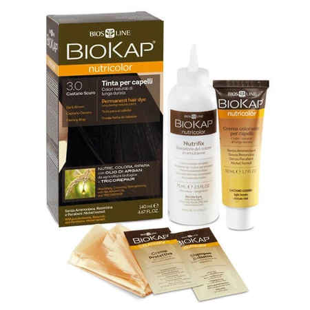 Biokap Nutricolor, краска для волос, 3.0 темный брз, 140 мл УДАЛЕННАЯ УПАКОВКА: цены и характеристики