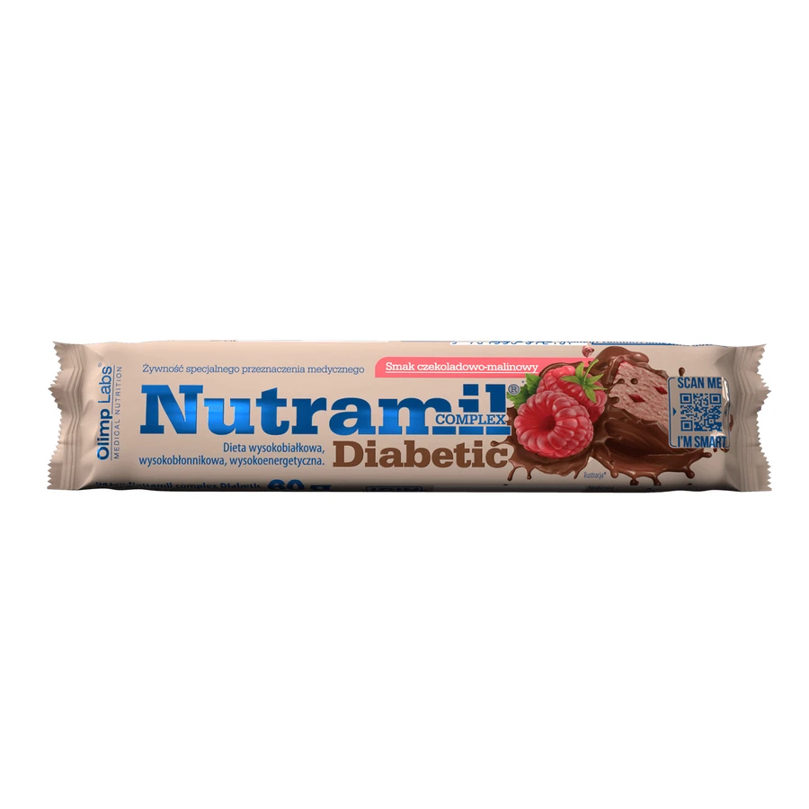 Olimp Nutramil Complex Diabetic, батончик, со вкусом шоколада и малины, 60 г: цены и характеристики