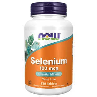 Now Foods Selenium, селен 100 мкг, 250 таблеток