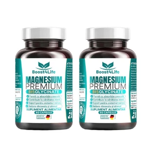 Магния Бисглицинат Премиум Boost4Life Magnesium Bisglycinate Premium, 2 шт. по 60 капсул