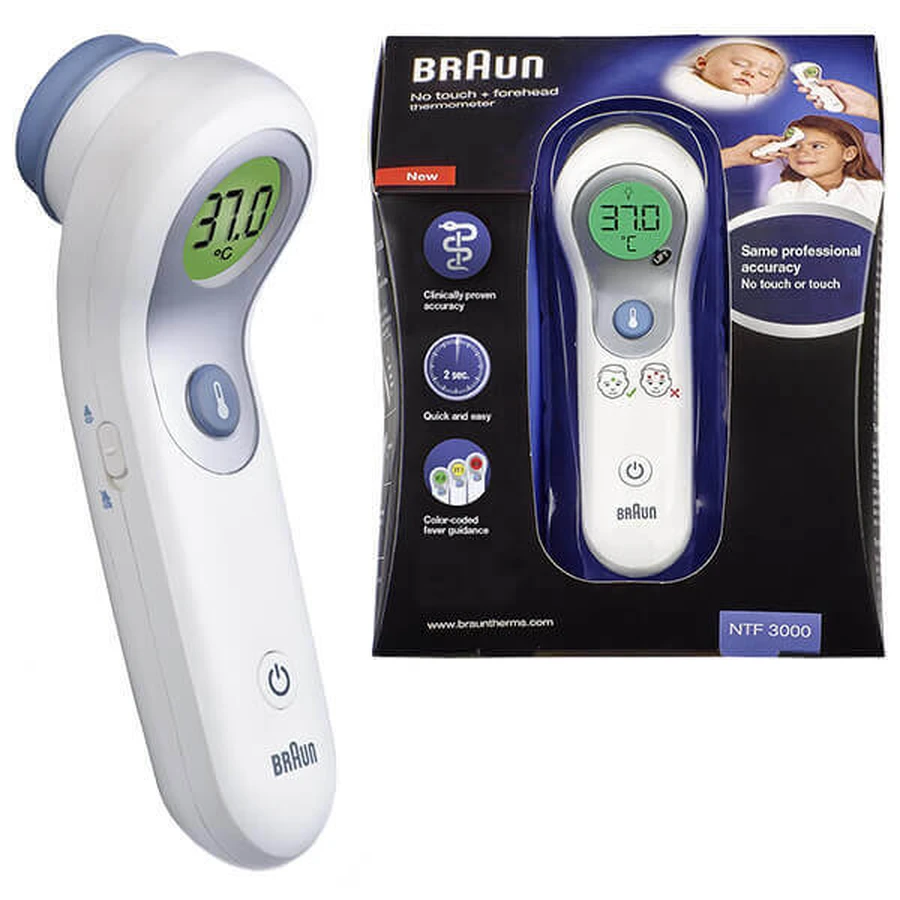 Braun NTF3000, безконтактний термометр для ву: ціни та характеристики