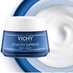 Крем для лица Vichy Liftactiv Supreme Ночной длительного действия: коррекция морщин и упругость кожи, 50 мл: цены и характеристики