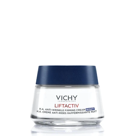Нічний розгладжувальний крем Vichy Liftactiv H. A. з Гіалуроновою кислотою для корекції зморшок шкіри обличчя 50 мл: ціни та характеристики