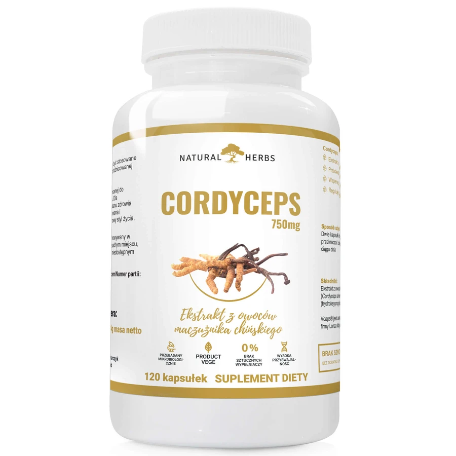 AltoPharma Natural Herbs Кордицепс 750 мг, булава чиски, 120 капсул: цены и характеристики