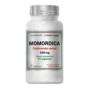 Момордика, 500 мг, 60 вегетаріанських капсул, Космофарм