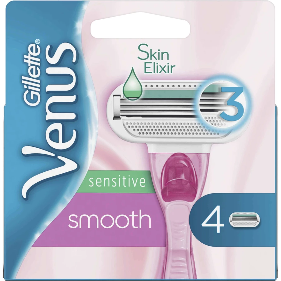 Gillette Venus Sensitive smooth Змінні головки 4 шт.: ціни та характеристики