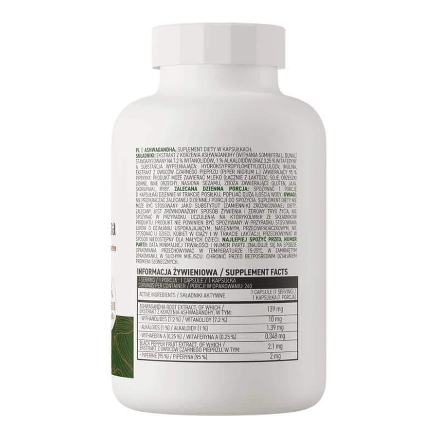 Ашваганда OstroVit Ashwagandha, 240 капсул: цены и характеристики