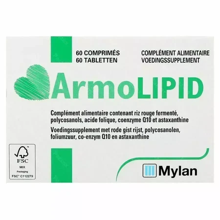 АрмоЛіпід Mylan ArmoLipid, 2 упаковки по 60 таблеток: ціни та характеристики