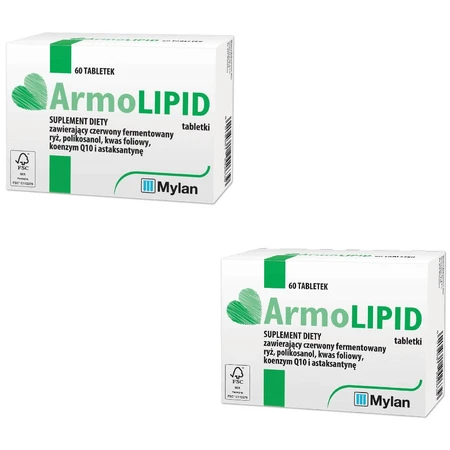 АрмоЛіпід Mylan ArmoLipid, 2 упаковки по 60 таблеток: ціни та характеристики