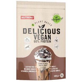 Nutrend Delicious Vegan 60% протеїновий шоколад/арахіс 450 г