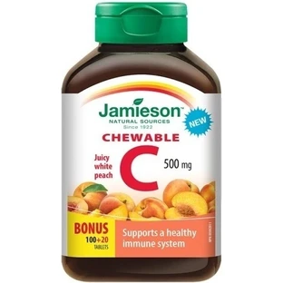 JAMIESON VITAMIN C 500 мг персик 1×120 табл.
