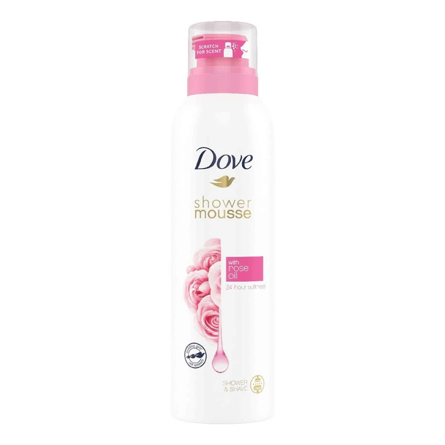 Мус для душу Dove Rose Oil Shower Mousse, 200 мл: ціни та характеристики