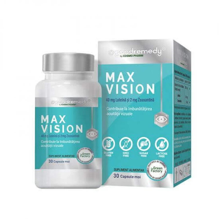 Max Vision Good Remedy, 30 капсул, Космофарм: цены и характеристики
