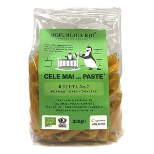 Эко-макароны, без глютена, из кукурузы, овса, тыквы Рецепт №7, 250 г, Organic Republic
