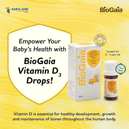 Протектис с витамином D3, капли для детей, 5 мл, BioGaia: цены и характеристики