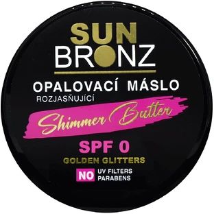Сонцезахисний крем для тіла Vivaco Sun Bronz з блискітками SPF0, 100 мл
