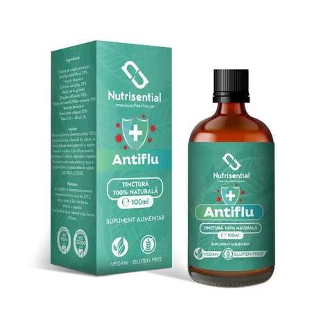 Настоянка противірусна, Антигрип, 100мл, Nutrisential®, 100мл: ціни та характеристики