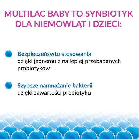 Мультилак Бебі Синбіотик краплі для дітей від 2 місяців, 2 х 5 мл: ціни та характеристики