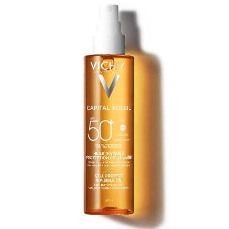 Невидимое масло SPF50+ Cell Protect Capital Soleil, 200 мл, Vichy: цены и характеристики
