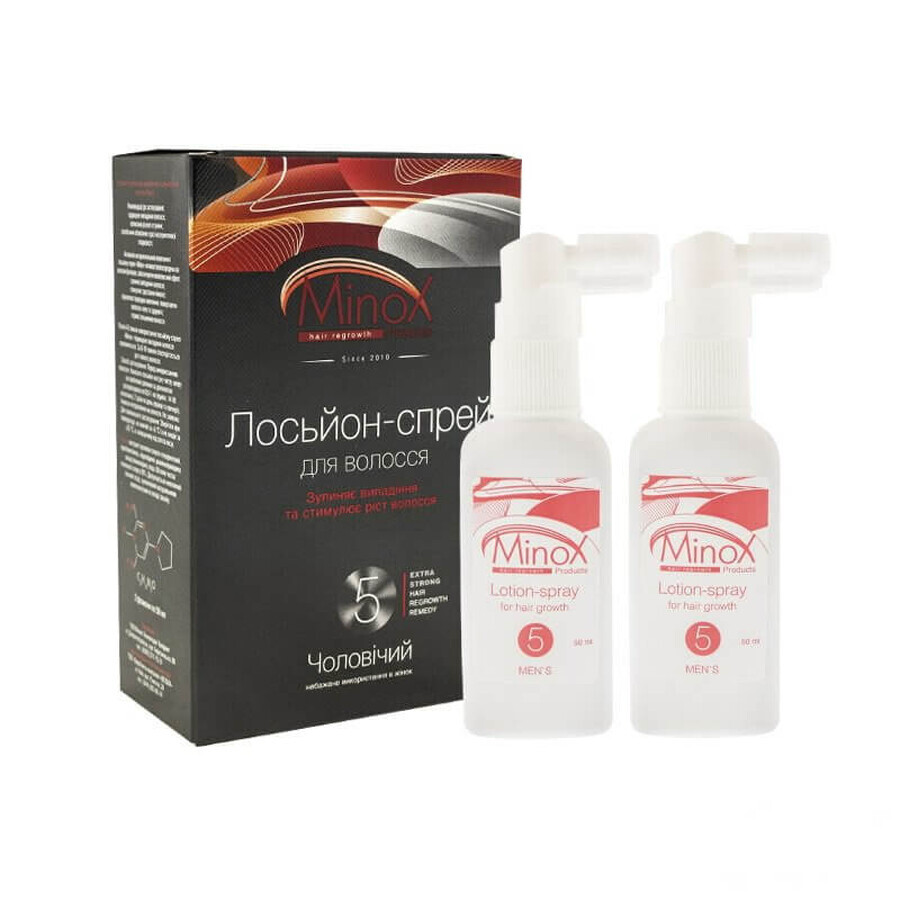 Лосьйон для волосся MinoX 5 Lotion-Spray For Hair Growth чоловічий для росту волосся, 50 мл №2: ціни та характеристики