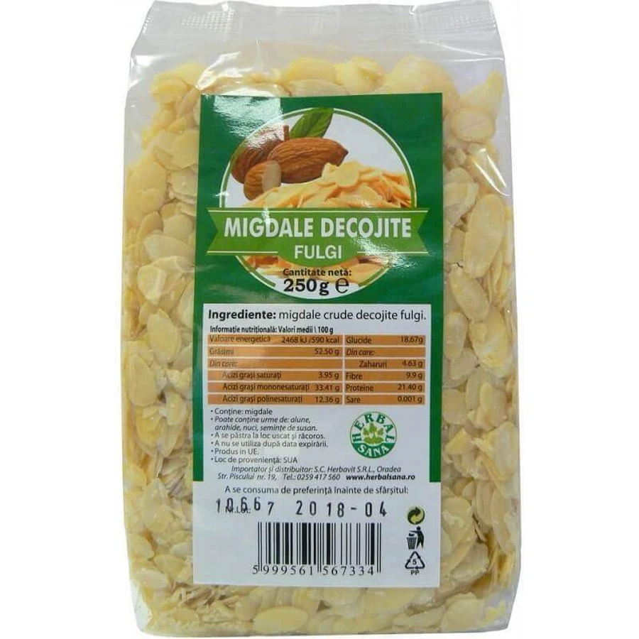 Хлопья миндаля в скорлупе, 250 г, Herbal Sana: цены и характеристики