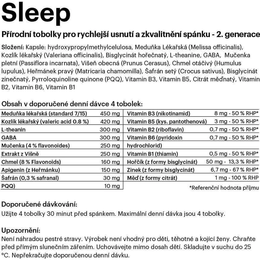 Flow Sleep 2.0, 120 твердых капсул: цены и характеристики