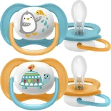Philips Avent Ultra повітряна соска для домашніх тварин 6-18м хлопчик 2 шт