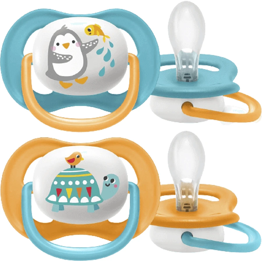 Philips Avent Ultra air пустышка для животных 6-18м мальчик 2 шт: цены и характеристики