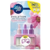 Електричний освіжувач Ambipur 3 Volution Flowers & Spring поповнення 3 x 20 мл