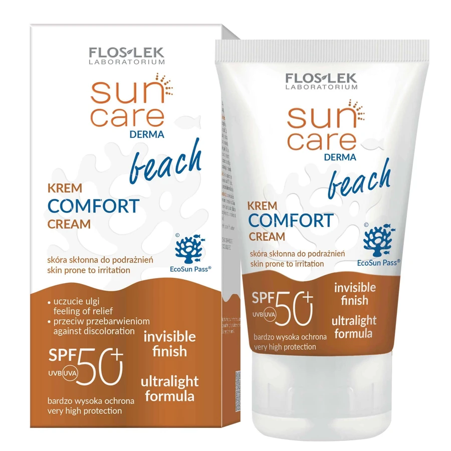 Крем для обличчя та тіла Floslek Sun Care Derma Comfort SPF50+, 50 мл: ціни та характеристики