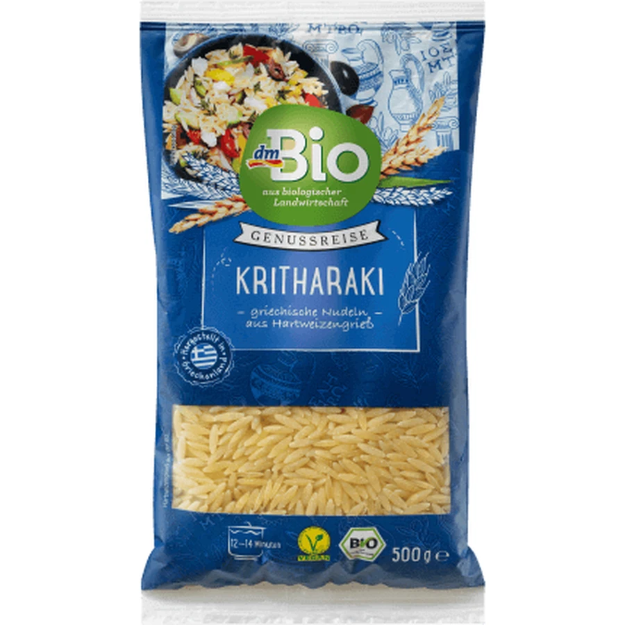 DmBio Греческие макароны Критхараки, ЭКО, 500 г: цены и характеристики