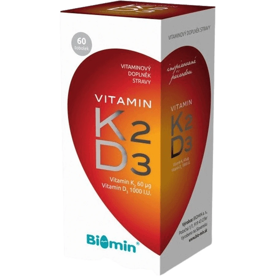 Biomin VITAMIN K2 + D3 1000 МЕ 60 капсул: цены и характеристики