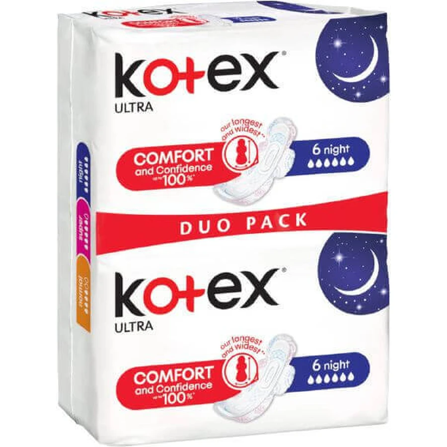 Kotex® ® UT Ночные прокладки 12 шт.: цены и характеристики