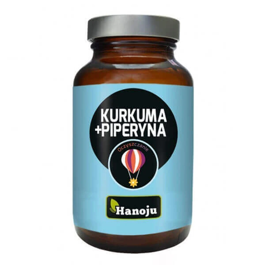 Hanoju, Куркума + піперин, Очищення, 90 капсул: ціни та характеристики