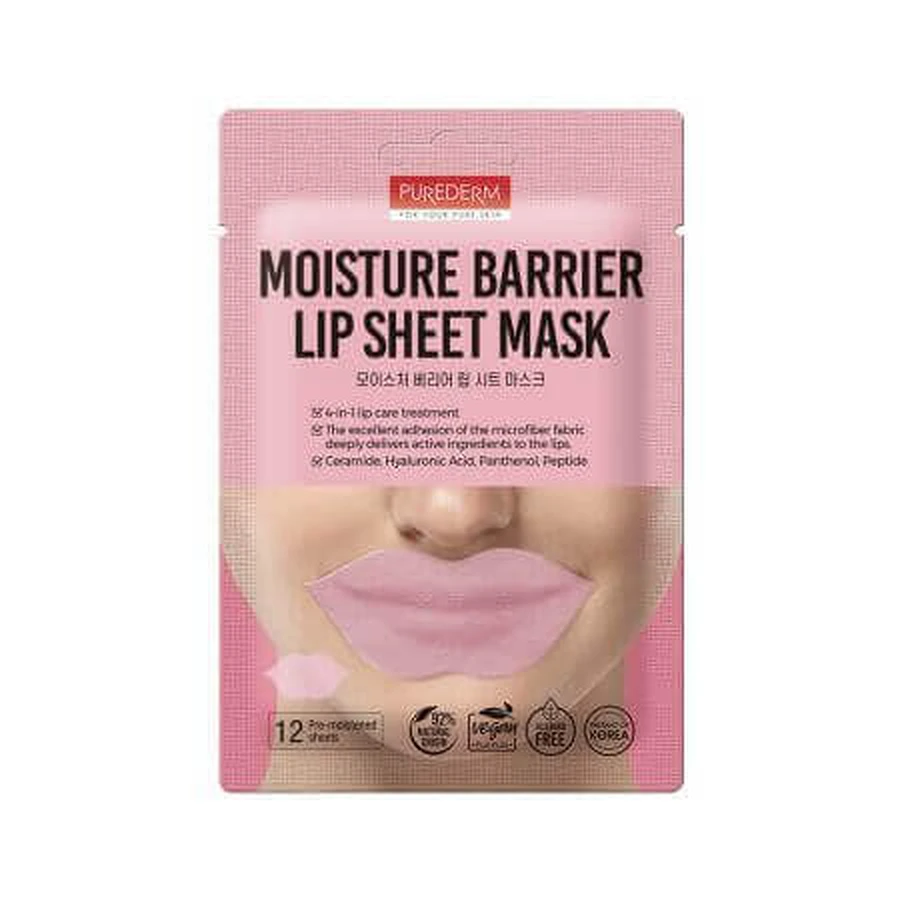 Увлажняющая маска для губ, 12 штук / 15 г, Purederm: цены и характеристики