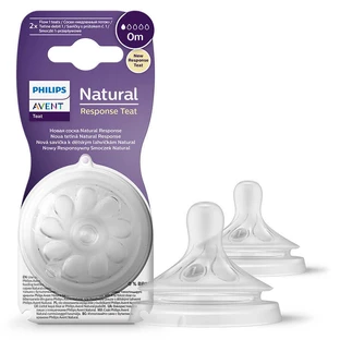 Соска Avent Natural Response SCY961/02, поток 1, с рождения, 2 шт.