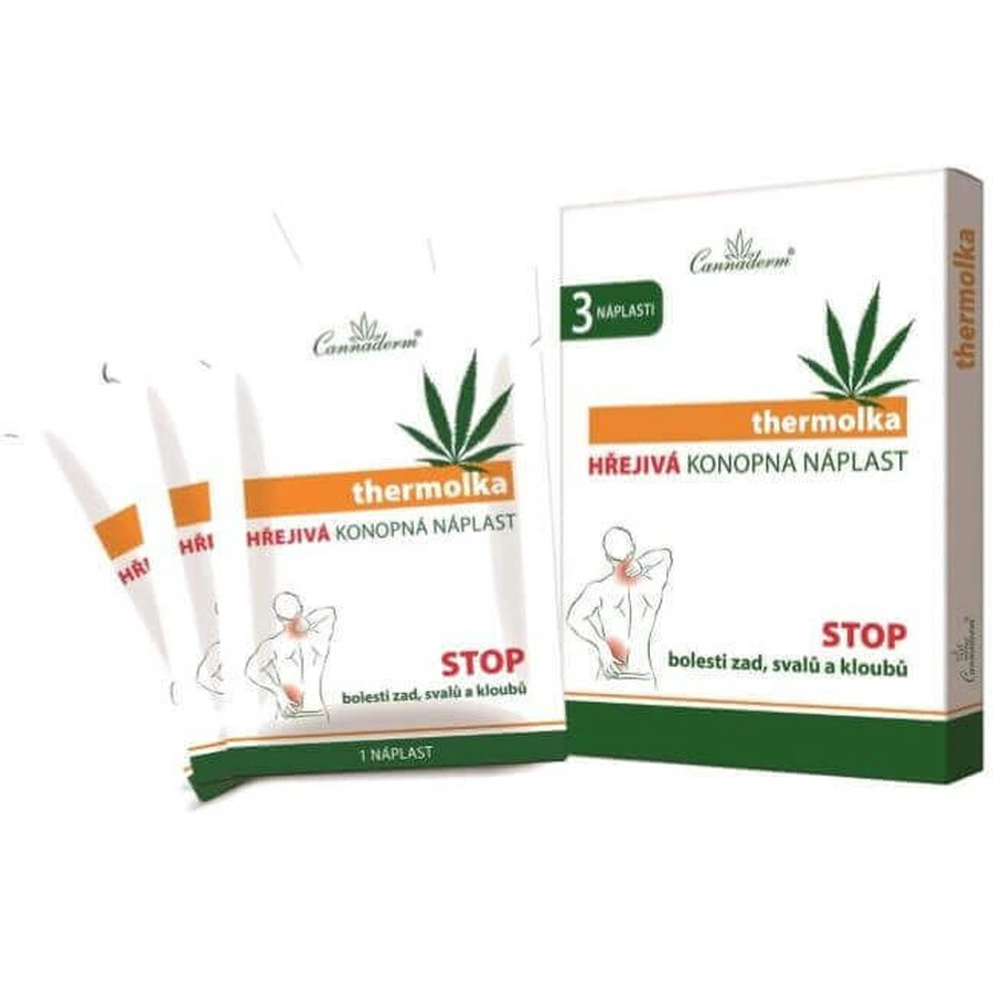 Термолька Cannaderm Теплый конопляный пластырь 3 шт.: цены и характеристики