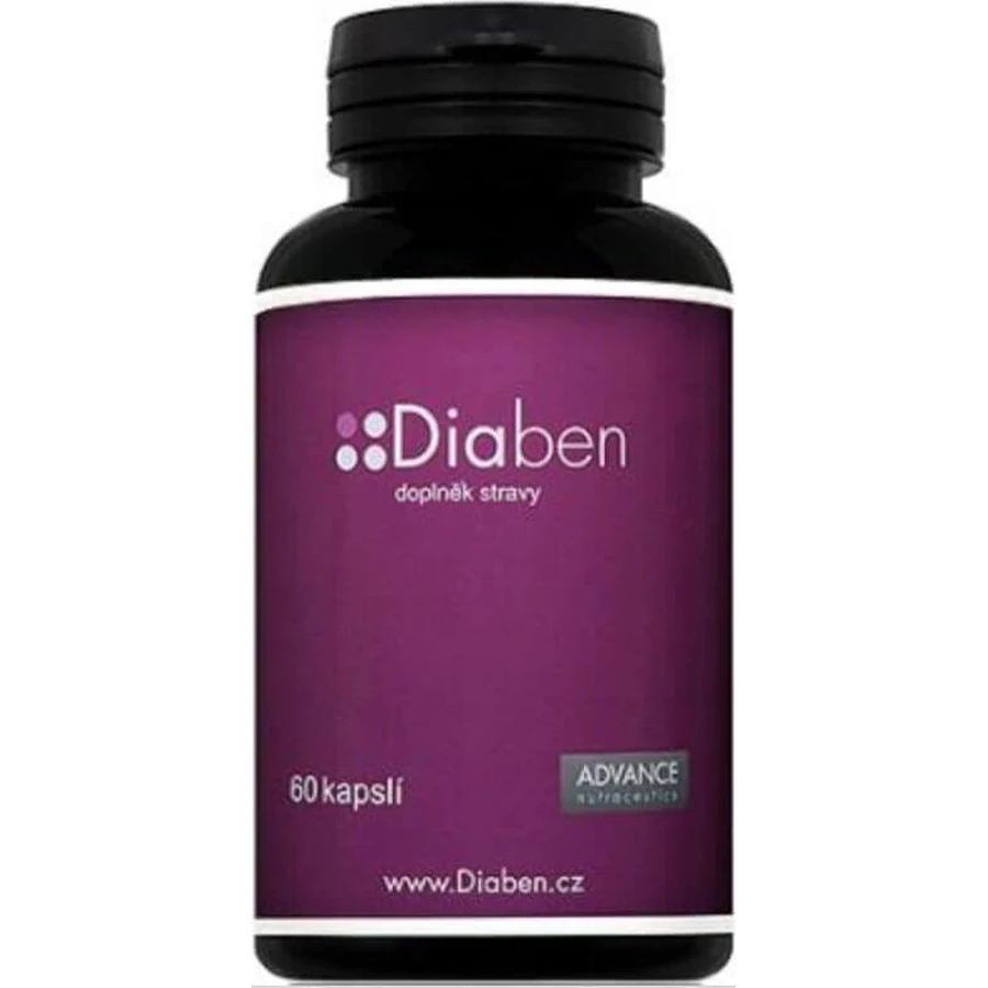 Diaben 60 cps - рівень цукру 1×60 cps, дієтична добавка: ціни та характеристики