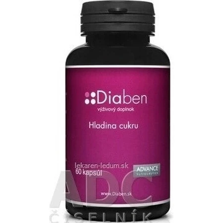 Diaben 60 cps - рівень цукру 1×60 cps, дієтична добавка: ціни та характеристики