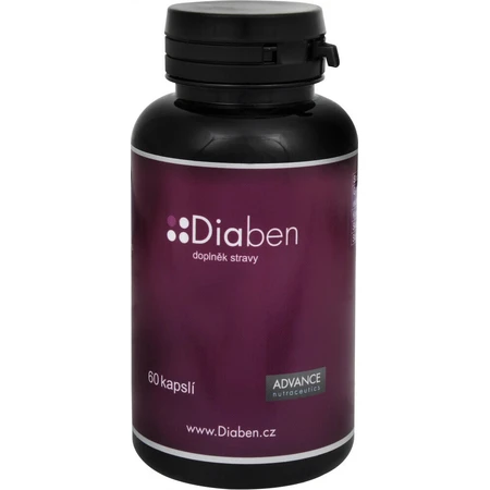 Diaben 60 cps - рівень цукру 1×60 cps, дієтична добавка: ціни та характеристики