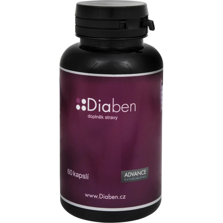 Diaben 60 cps - рівень цукру 1×60 cps, дієтична добавка: ціни та характеристики