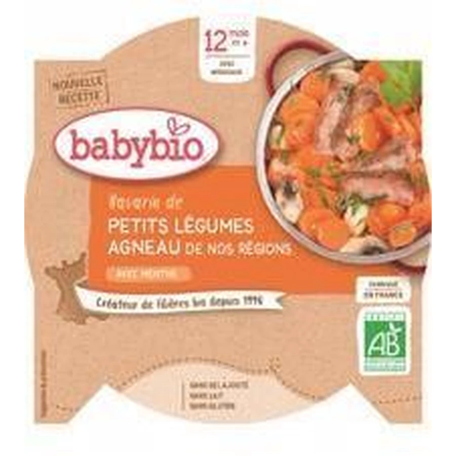 Меню Babybio Овощи на пару с бараниной 230 г: цены и характеристики