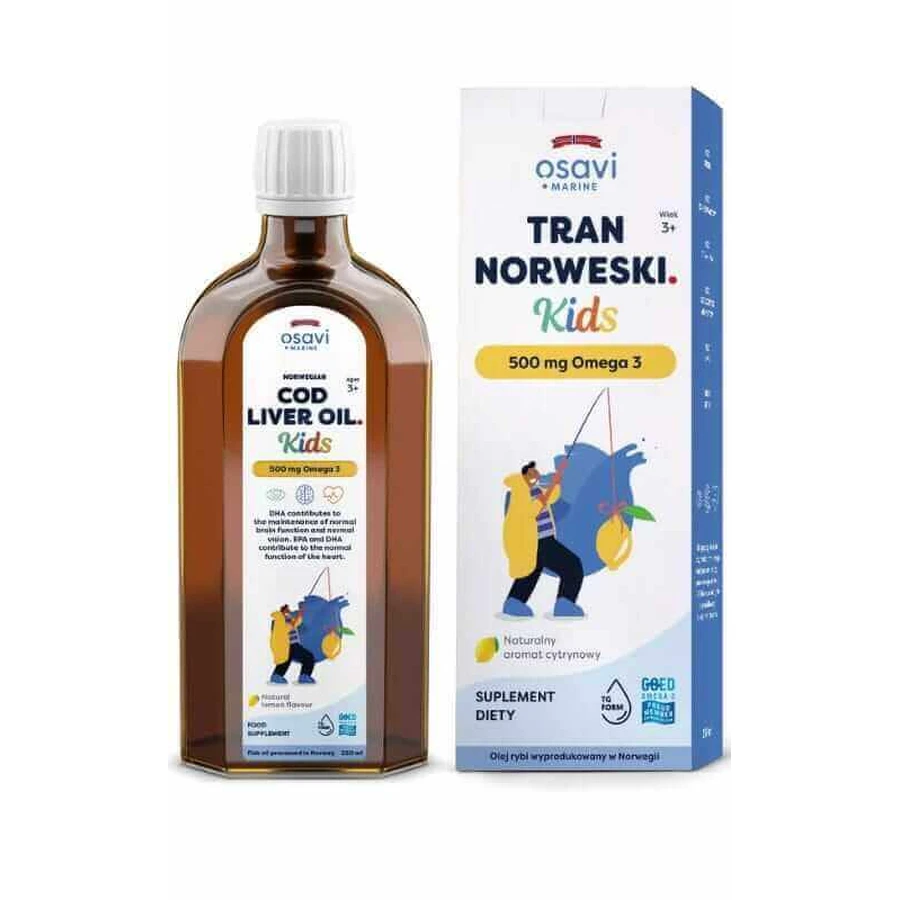 Osavi Norwegian Trank 500 мг Kids Lemon 250 мл: ціни та характеристики