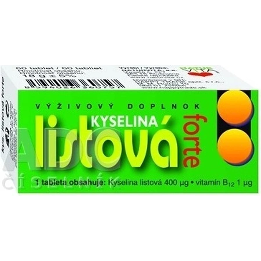 НАТУРВІТА ЛИСТОВА КИСЛОТА ФОРТЕ 1×60 таблеток, харчова добавка: ціни та характеристики