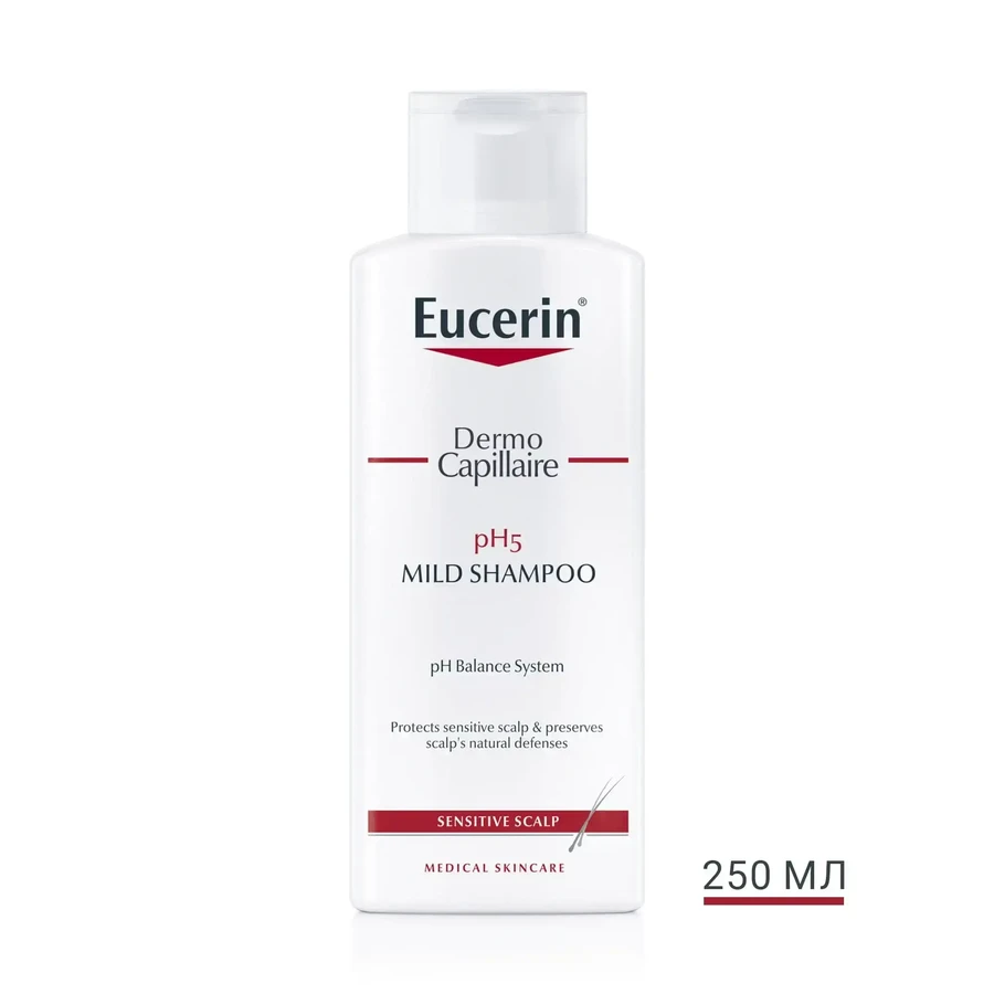 Eucerin Dermo Capilar М'який шампунь з ph5 для чутливої шкіри голови, 250 мл: ціни та характеристики