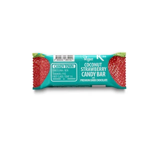 Органический шоколадный батончик с кокосом и клубникой, 50 г, Candy Town