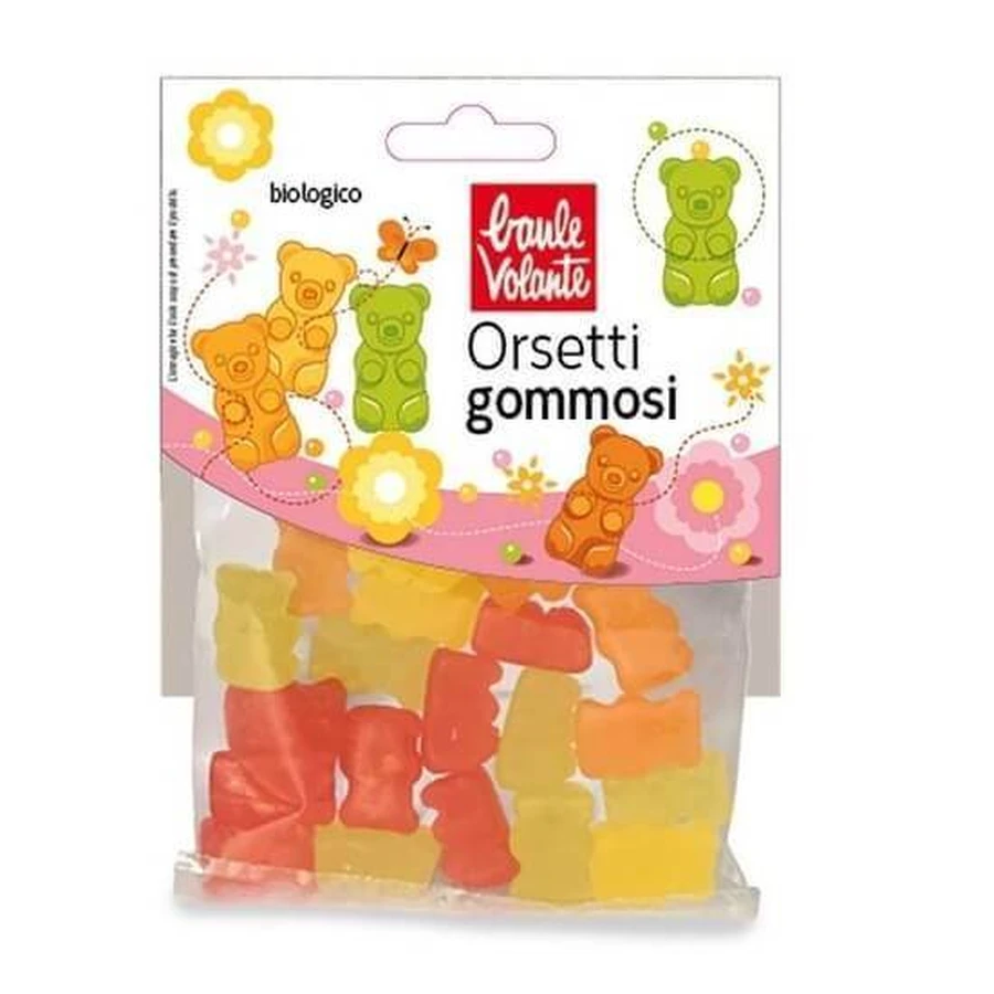 Органічне желе зі смаком фруктів Щасливі ведмедики, 75 г, Baule Volante: ціни та характеристики