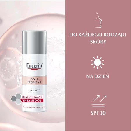 Eucerin Anti-Pigment, Денний крем від гіперпігментації з тіамідолом, SPF 30, 50 мл: ціни та характеристики