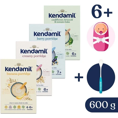 Kendamil Mliena kaa, вариация 4 x 150 г: цены и характеристики